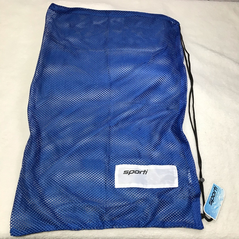Netted sports bag.